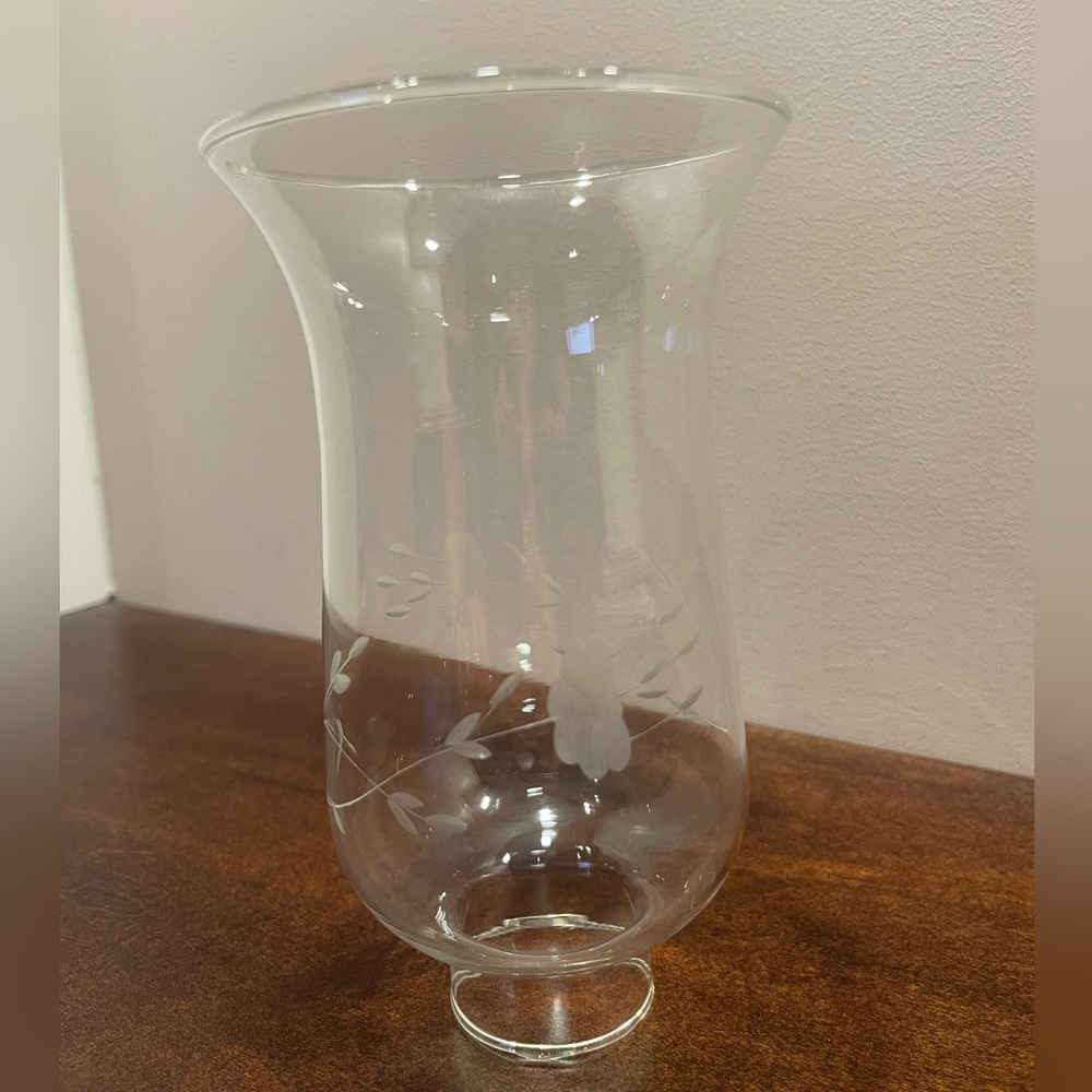 Vintage Narrower Princess House Hurricane lamp lantern only, 6.5”H